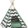 Beeztees Kioni Tipi Tent - Kattenhuis - Zwart/Wit - 50x50x70 Cm -Huisdierbenodigdheden Korting 1003x1200 8