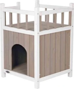 Trixie Kattenhuis Cat's Home Met Balkon Grijs / Wit - 45X65X45 CM 9 Trixie Kattenhuis Cat's Home Met Balkon Grijs / Wit - 45X65X45 CM -Huisdierbenodigdheden Korting 1009x1200 4