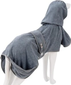 Super Absorberende Honden Badjas Grijs Maat L -Huisdierbenodigdheden Korting 1012x1200