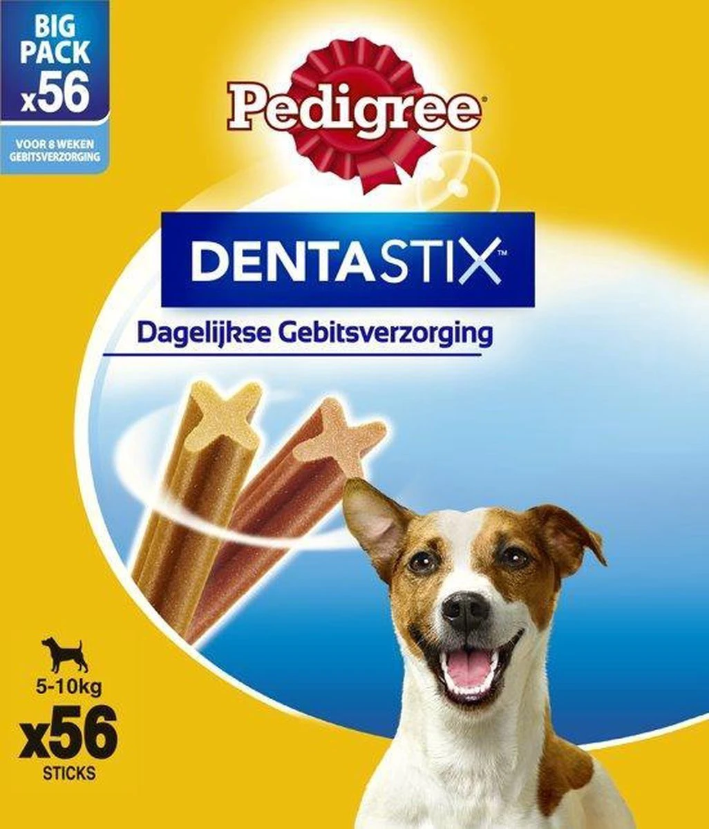 Pedigree Dentastix Kauwstaven - Gebitsverzorgende Hondensnacks - Mini - 56 Stuks 3 Pedigree Dentastix Kauwstaven - Gebitsverzorgende Hondensnacks - Mini - 56 Stuks