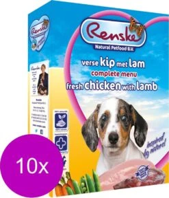 10x Renske Vers Gestoomd Complete Menu Kip - Lam 395 Gr -Huisdierbenodigdheden Korting 1028x1200