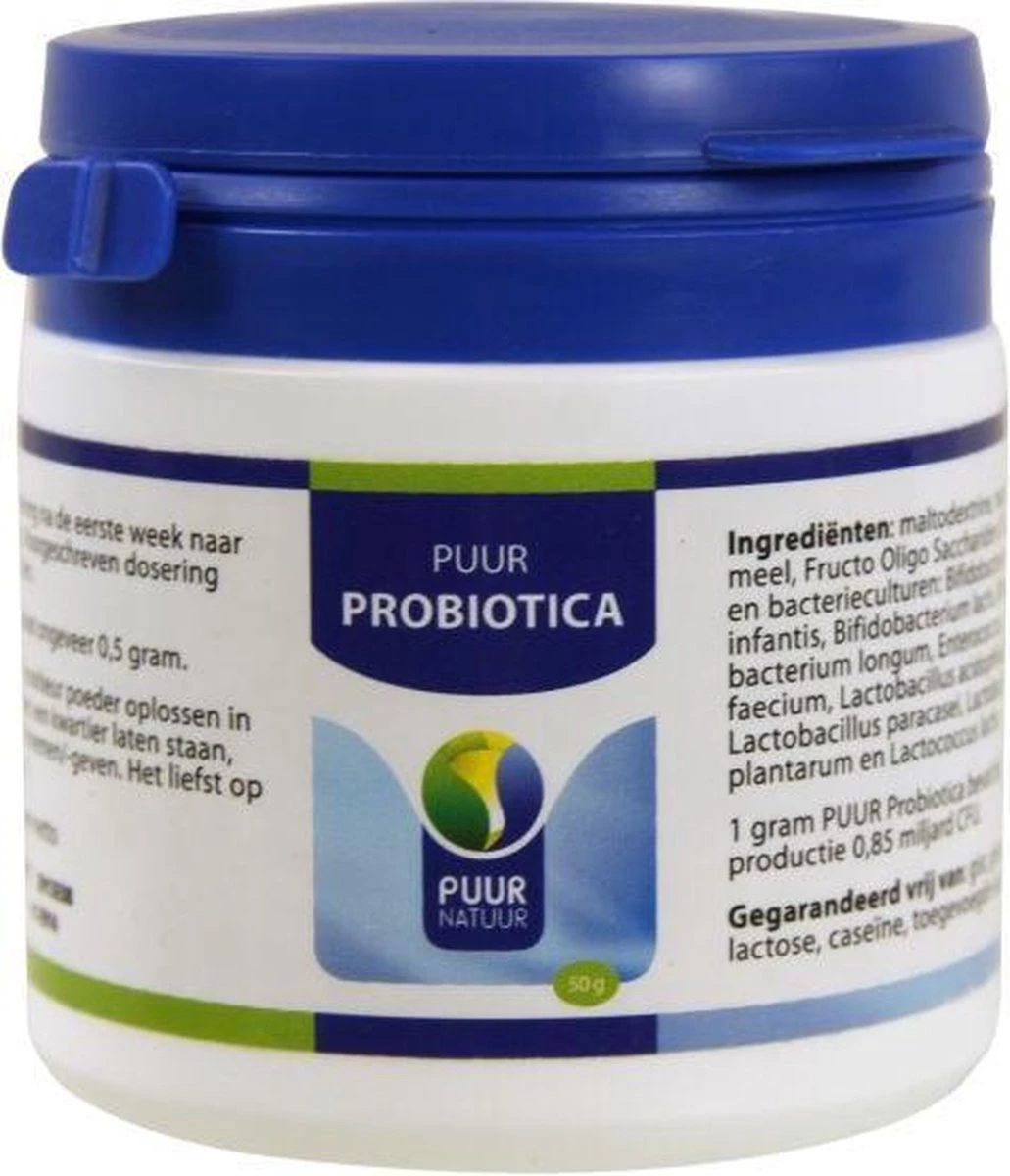 Puur Natuur Voedingssupplement Puur Probiotica - 50 Gr 10 Puur Natuur Voedingssupplement Puur Probiotica - 50 Gr - Image 8