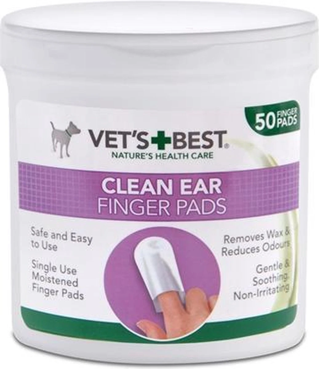 Vets Best Clean Ear Finger Pads 3 Vets Best Clean Ear Finger Pads
