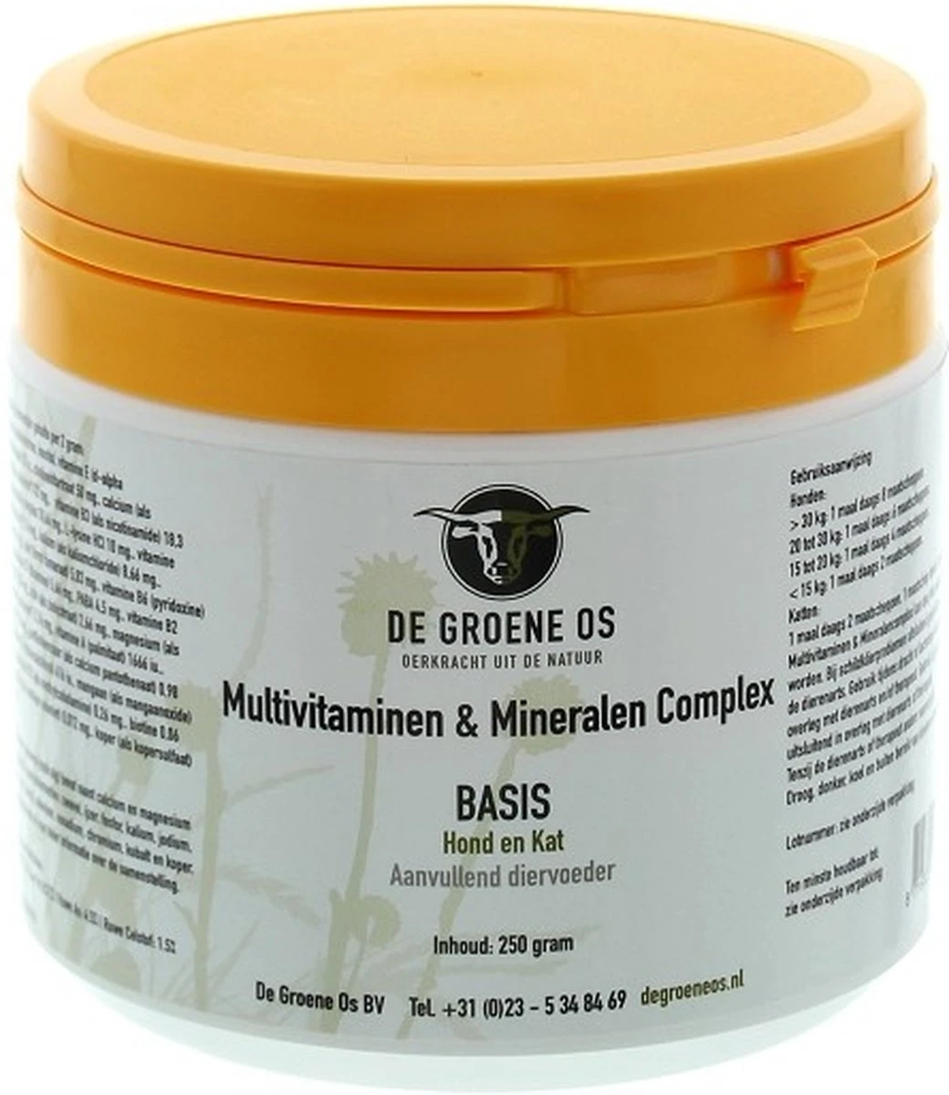 Multivitaminen En Mineralen Complex - Hond & Kat - De Groene Os 4 Multivitaminen En Mineralen Complex - Hond & Kat - De Groene Os - Image 2