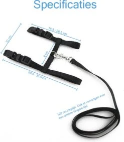 Kattentuigje Met Looplijn Kattenharnas Kittentuigje Kattenriem Met Looplijn Kat Kitten Tuigje Verstelbaar - Zwart -Huisdierbenodigdheden Korting 1047x1200 11