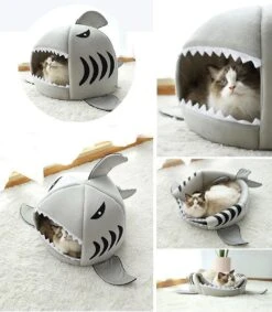 MikaMax Haai Hondenmand - Kattenmand - Dierenmand - Huisdierkussen - Mand Of Bed - Origineel - Extra Zacht Materiaal - 42 X 42 X 36 Cm -Huisdierbenodigdheden Korting 1047x1200 12