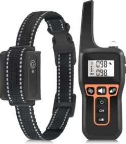 Anti Blafband EN Trainingshalsband In 1 - UNIEK SYSTEEM - 1000m Bereik - 100 Levels - Trainingsband - Antiblafband - Teletac - Geluid En Vibratie/trilling - Grote En Kleine Honden - Volledig Waterdicht - Anti Blafband -Huisdierbenodigdheden Korting 1049x1200