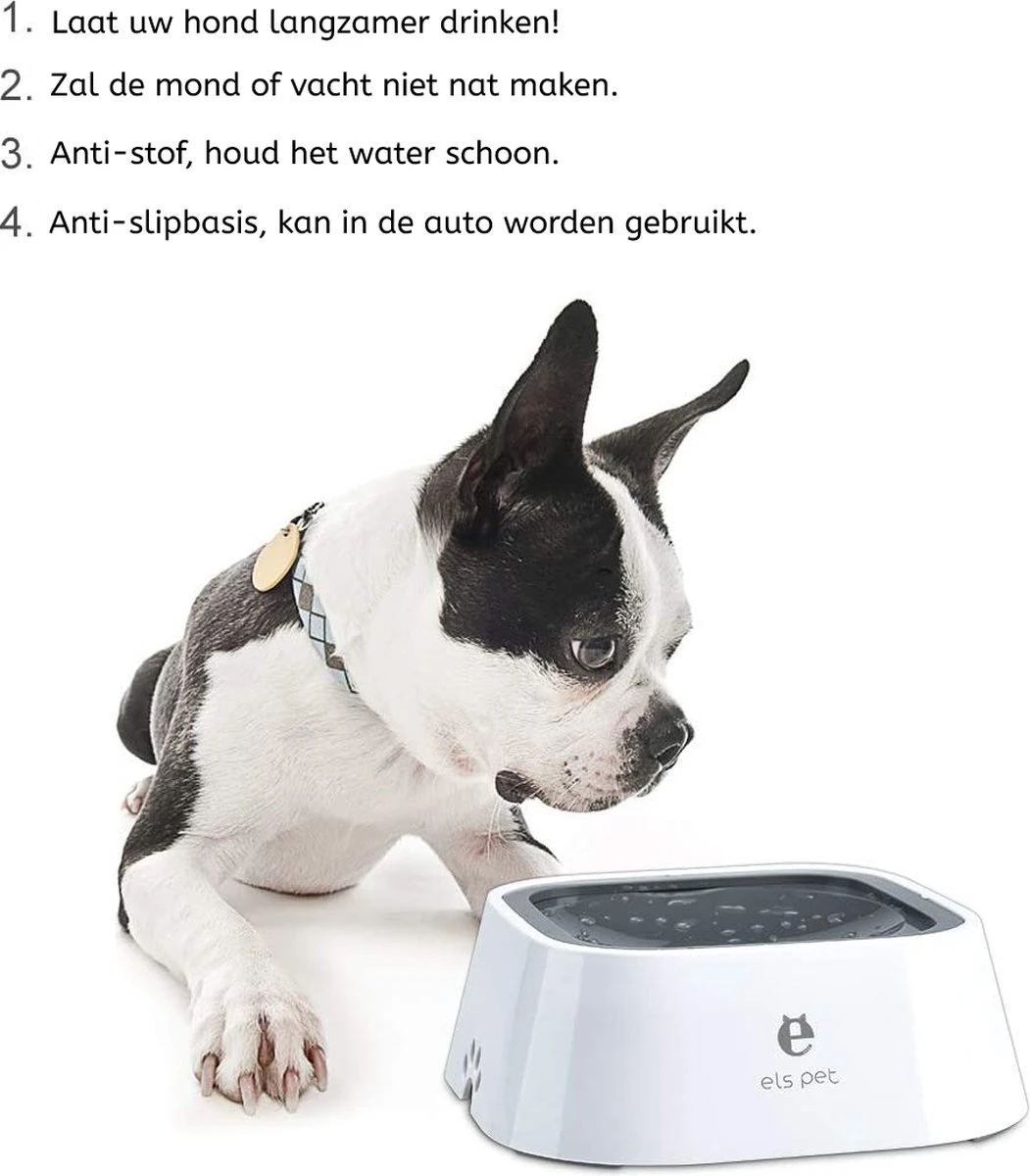 Els Pets Drinkbak Voor Honden - Anti Knoei Drinkbak - 1.5L - Anti Slobberen - Drinkbak Voor In De Auto - Road Refresher - Grijs 6 Els Pets Drinkbak Voor Honden - Anti Knoei Drinkbak - 1.5L - Anti Slobberen - Drinkbak Voor In De Auto - Road Refresher - Grijs - Image 4