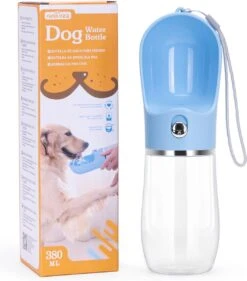 Nobleza 43B4B - Honden Waterfles - 380ml - Honden Bidon - Honden Drinkfles - Blauw -Huisdierbenodigdheden Korting 1053x1200 4