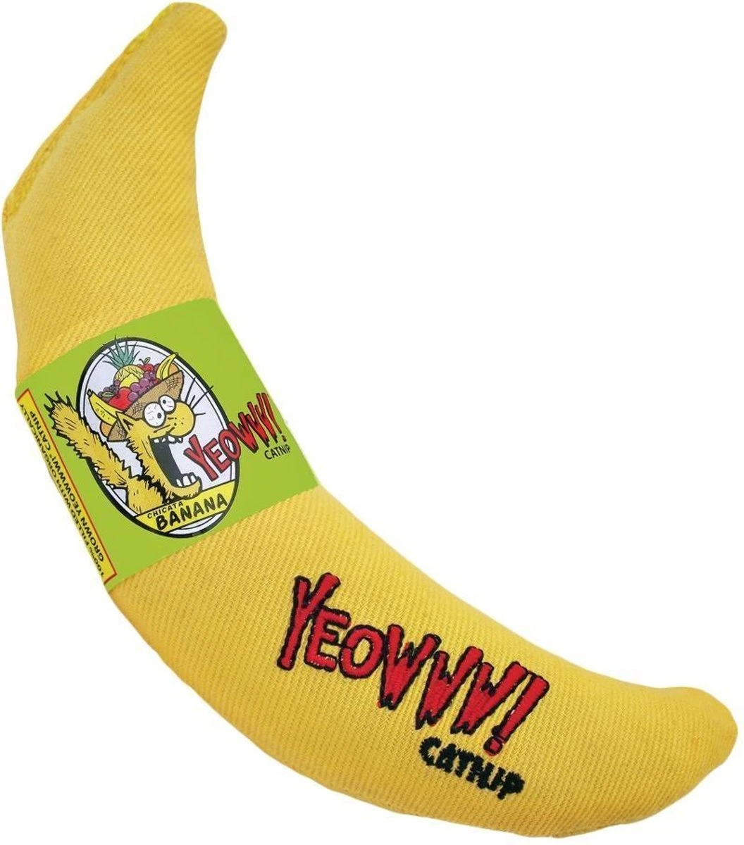 Yeowww! Chicata Banana - Speeltje Voor Katten Met Kattenkruid - De Meest Krachtige Catnip Ter Wereld – Onweerstaanbaar – Katoen – 17.7 Cm - Geel 9 Yeowww! Chicata Banana - Speeltje Voor Katten Met Kattenkruid - De Meest Krachtige Catnip Ter Wereld – Onweerstaanbaar – Katoen – 17.7 Cm - Geel - Image 7
