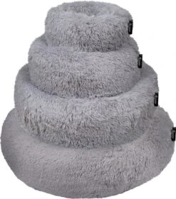District 70 FUZZ - Hondenmand Comfortabel En Zacht Pluche - Zand, Oudroze, Donkergrijs En Lichtgrijs In S/M/L/XL - Maat: Medium, Kleur: Zand -Huisdierbenodigdheden Korting 1057x1200 2