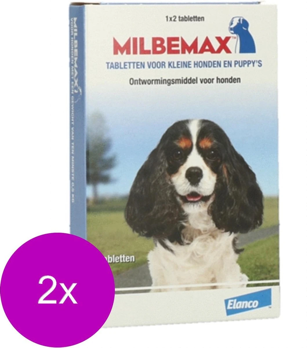 Elanco Milbemax Pup & Hond - Anti Wormenmiddel - 2 X 2 Tab 0.5-10kg 5 Elanco Milbemax Pup & Hond - Anti Wormenmiddel - 2 X 2 Tab 0.5-10kg - Image 3