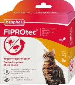 Beaphar Fiprotec Kat - Vlooienbestrijding - >1 Kg - 4 Pipetten -Huisdierbenodigdheden Korting 1062x1200 4
