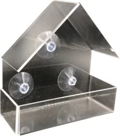 GARDEN SPIRIT Raam Vogelvoederhuisje Transparant 14 X 15 X 6 Cm Vogelhuisje