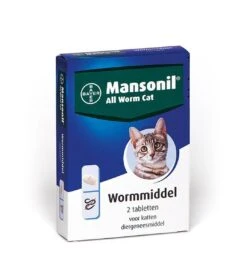 Mansonil All Worm Cat Ontworming - Kat - 2 Tabletten -Huisdierbenodigdheden Korting 1072x1200 5