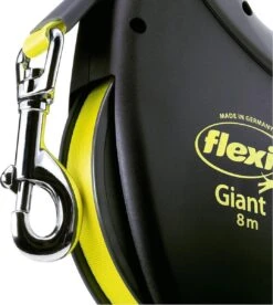 Flexi Giant Tape - Hondenriem - Zwart/Geel - XL - 8 M - (<50 Kg) -Huisdierbenodigdheden Korting 1075x1200 1