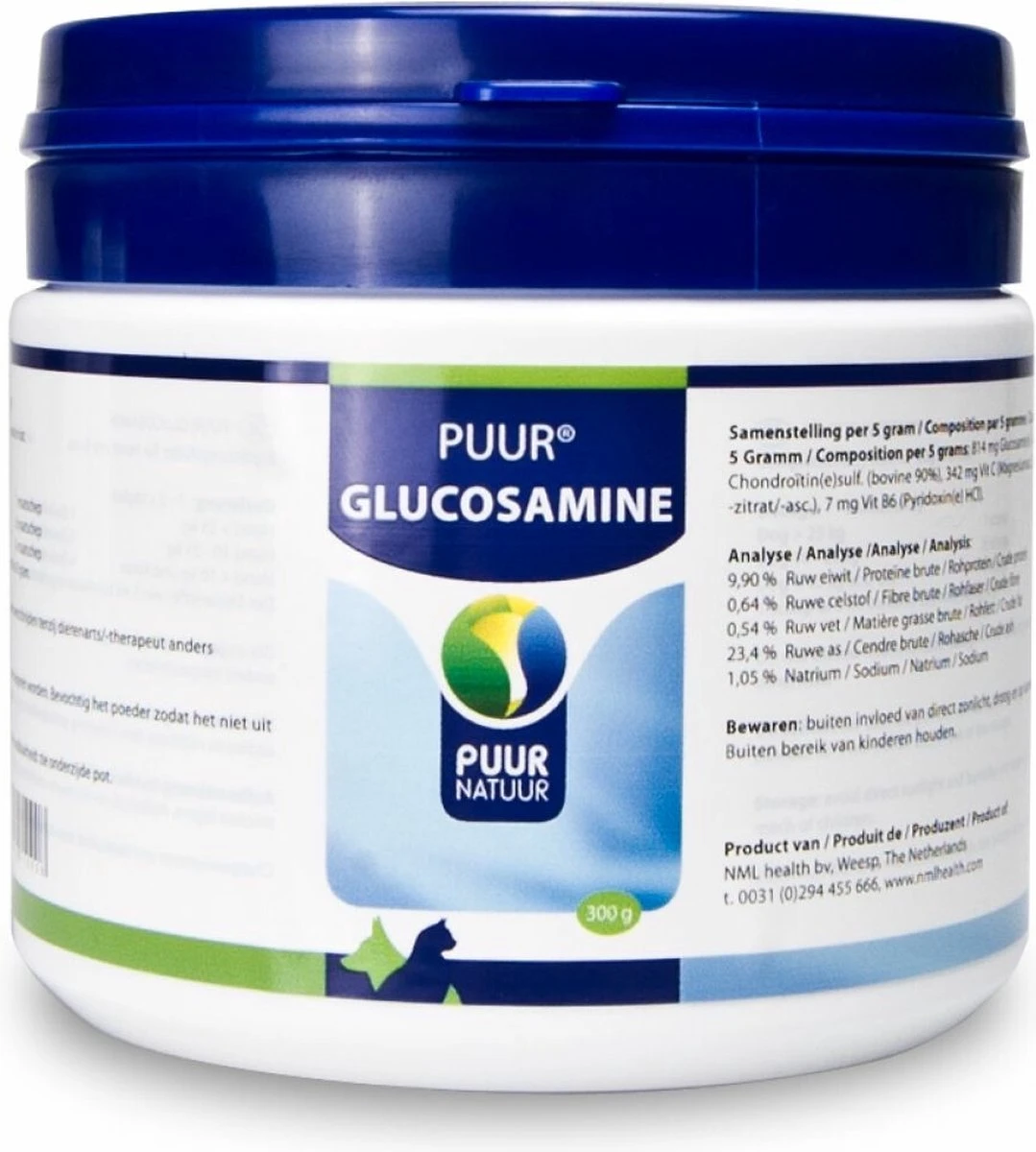 Puur Glucosamine Voor De Hond En Kat - 300 GR 3 Puur Glucosamine Voor De Hond En Kat - 300 GR