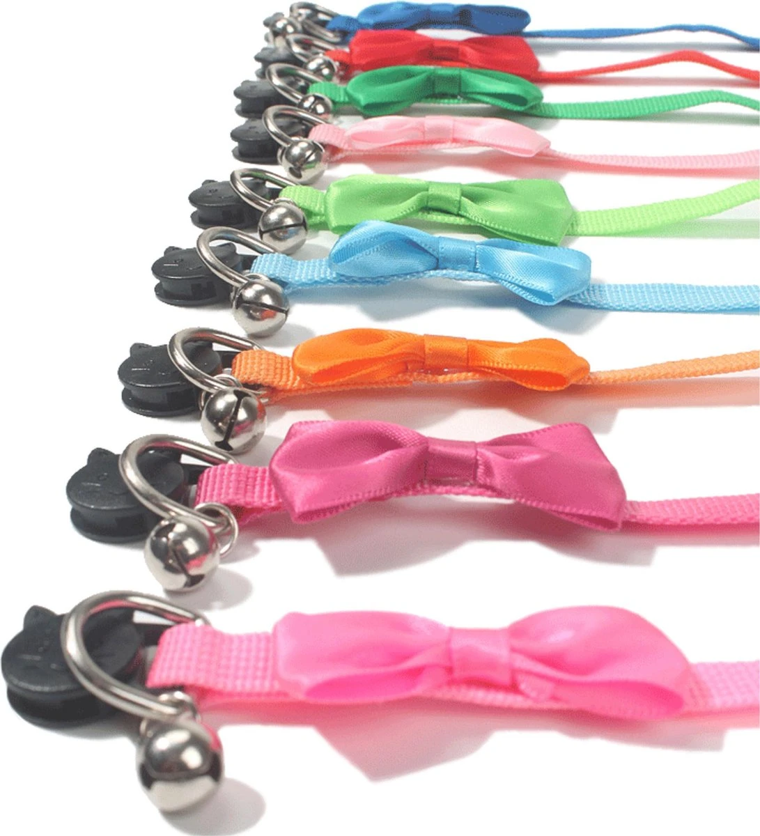 Merkloos Kattenhalsband Met Strikje En Belletje - Verstelbaar - 19 / 32 Cm - Kattenbandje - Halsband Kat - Cat - Kitten - Katten Halsband - Licht Roze 4 Merkloos Kattenhalsband Met Strikje En Belletje - Verstelbaar - 19 / 32 Cm - Kattenbandje - Halsband Kat - Cat - Kitten - Katten Halsband - Licht Roze - Image 2