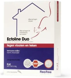 Flea Free Ectoline Duo Kat - Tegen Vlooien En Teken - 2 Pipetten -Huisdierbenodigdheden Korting 1097x1200 4