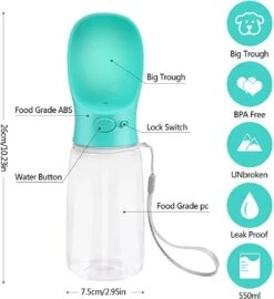 Waterfles Hond - XL - Honden - Waterfles - Blauw - Bidon - Hond Water Fles - Drinkfles - Drinkfles Hond -Huisdierbenodigdheden Korting 1098x1200 2