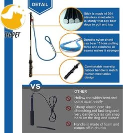 CF Pack - Hond Buitenspeelgoed Actief Behendigheid Touw Dog Flirt Pole Flirtpole Toy Tug Tease Wand Non-Bungee Cord Dog Toy For Fun Obedience Training Extandable Toy Honden Speelgoed Hondenspeelgoed Behendigheidspeelgoed -Huisdierbenodigdheden Korting 1107x1200 4