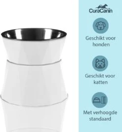 CuraCanin - Voerbak Kat - Drinkbak Hond Met Standaard - Verhoogde Drinkbak Kat - Waterbak - Wit 25 CuraCanin - Voerbak Kat - Drinkbak Hond Met Standaard - Verhoogde Drinkbak Kat - Waterbak - Wit -Huisdierbenodigdheden Korting 1111x1200