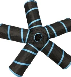 Adori Katten Tunnel 5 Gangen - Kattenspeelgoed - Ø25x50 Cm Zwart -Huisdierbenodigdheden Korting 1115x1200 6