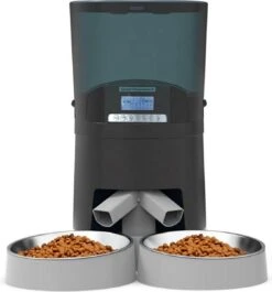 TJM PT101 Automatische Voerbak - Programmeerbaar - Kat En Hond - Dubbel