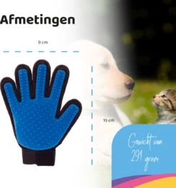 YUNICS® Dieren Handschoen - Haarverwijderaar Voor Huisdieren - Kattenborstel - Hondenborstel - Hondenkam - Kattenhaarverwijderaar - Blauw -Huisdierbenodigdheden Korting 1121x1200