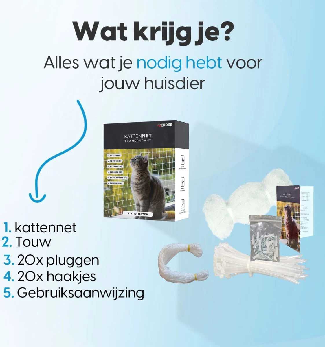 Kattennet Voor Balkon 4x10 Meter - Katten Gaas - Kattennet Balkon - Katten Net - Transparant 10 Kattennet Voor Balkon 4x10 Meter - Katten Gaas - Kattennet Balkon - Katten Net - Transparant - Image 8