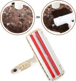 Merkloos Hoogwaardige Huisdierhaar Verwijderaar - Beste Oplossing Tegen Huisdierharen - Hondenhaar Verwijderaar - Kattenhaar Verwijderaar - Pluizenborstel - Haren Verwijderen - Ontharingsborstel - Haarvanger - Wit -Huisdierbenodigdheden Korting 1127x1200 1