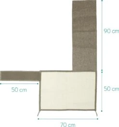 Navaris Katten Krabmat - Bescherming Van Meubels - Voor Banken En Stoelen - Krabbescherming - Voor De Linkerkant - Lichtbruin -Huisdierbenodigdheden Korting 1127x1200 12