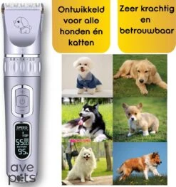 AVE Pets® Volledige Hondentondeuse Set Met Display - Draadloos Tondeuse - Scheerapparaat Voor Je Hond Of Kat - Huisdier Trimmer - Dierentondeuse - Dieren Verzorging -Huisdierbenodigdheden Korting 1127x1200 2