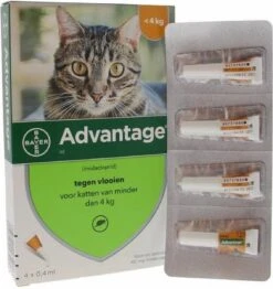 Bayer Advantage 40 Tegen Vlooien - <4kg - 4 X 0,4 Ml - Adult -Huisdierbenodigdheden Korting 1132x1200 10