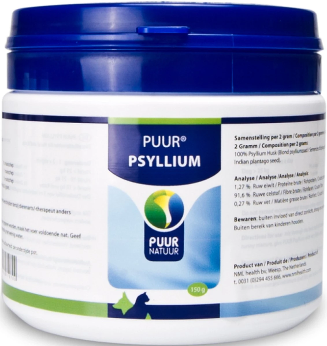 Puur Psyllium Voor Hond En Kat - 1 St à 150 Gr 7 Puur Psyllium Voor Hond En Kat - 1 St à 150 Gr - Image 5