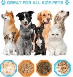 BOTC Lickimat - Voermat - Slow Feeder - 2 Stuks Lickmat + Silicone Spatulas - Blauw /Geel -Huisdierbenodigdheden Korting 1138x1200 4