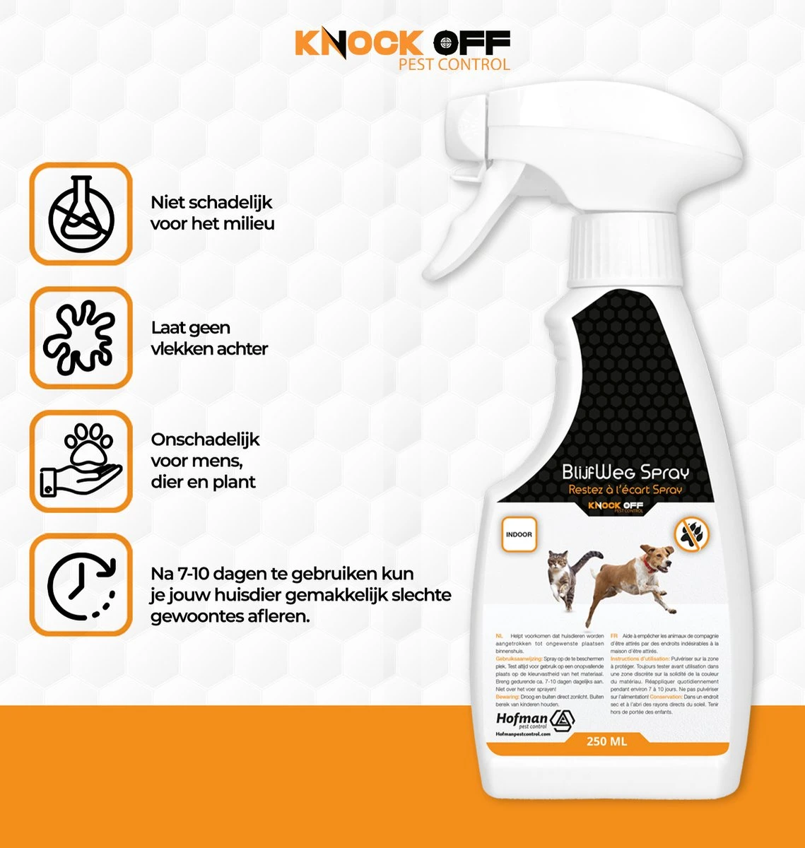 Knock Off BlijfWeg Huisdieren Spray – Voor Binnenshuis Gebruik – Voor Het Trainen Van Huisdieren – Voorkomt Binnenshuis Urineren – Afleren Van Gewoontes Van Je Hond Of Kat – Veilig Voor Mens En Dier 4 Knock Off BlijfWeg Huisdieren Spray – Voor Binnenshuis Gebruik – Voor Het Trainen Van Huisdieren – Voorkomt Binnenshuis Urineren – Afleren Van Gewoontes Van Je Hond Of Kat – Veilig Voor Mens En Dier - Image 2