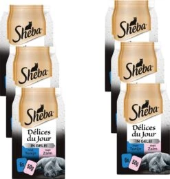 Sheba - Delices Du Jour - Katten Natvoer - In Gelei - Zalm & Tonijn - 36 X 50g 7 Sheba - Delices Du Jour - Katten Natvoer - In Gelei - Zalm & Tonijn - 36 X 50g -Huisdierbenodigdheden Korting 1140x1200 4