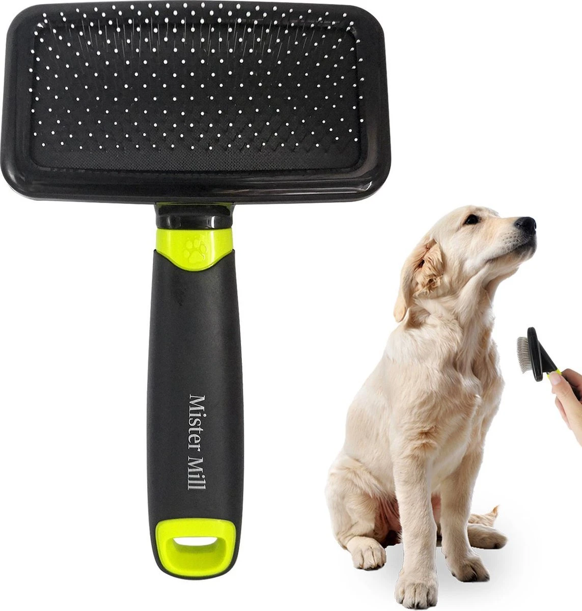 Mister Mill 2 Zijdige Ondervacht Kam Plus Slicker Borstel - Honden/Katten Kam - Voordeel Set 10 Mister Mill 2 Zijdige Ondervacht Kam Plus Slicker Borstel - Honden/Katten Kam - Voordeel Set - Image 8