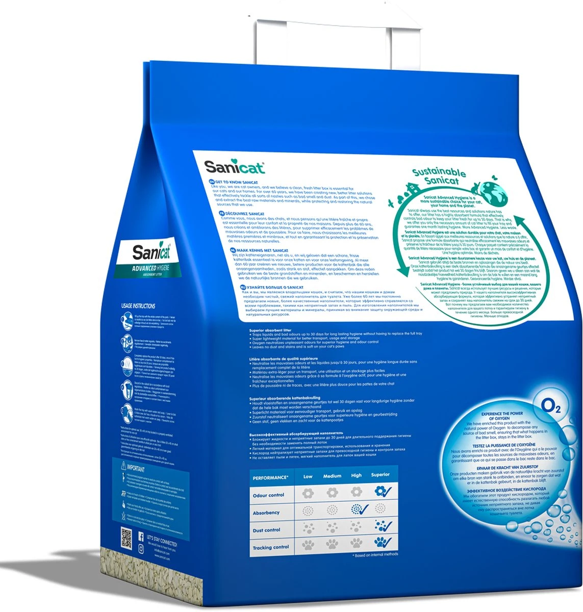 Sanicat Kattenbakvulling Advanced Hygiene 10 Liter 4 Sanicat Kattenbakvulling Advanced Hygiene 10 Liter - Image 2