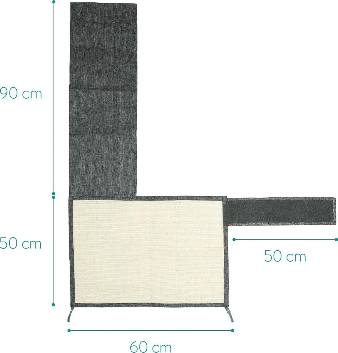 Navaris Katten Krabmat - Bescherming Van Meubels - Voor Banken En Stoelen - Krabbescherming - Rechtsdraaiend 6 Navaris Katten Krabmat - Bescherming Van Meubels - Voor Banken En Stoelen - Krabbescherming - Rechtsdraaiend - Image 4