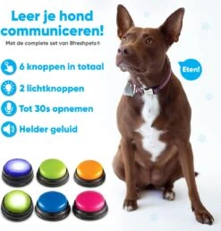 BFreshPets Praatknop Voor Honden - 6 Stuks - Dogbuttons - Hondenspeelgoed - Honden Training - Laat Uw Huisdier Spreken -Huisdierbenodigdheden Korting 1151x1200 8