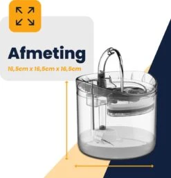 MIRO Luxe Drinkfontein - Drinkbak - Katten & Honden - Plug & Play - Zeer Stil - Met Sensor - 1.8 Liter Inhoud - + Extra Filter - Nederlandse Handleiding -Huisdierbenodigdheden Korting 1153x1200 5