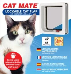 Cat Mate Kattenluik 234 Met Tweewegsluiting - Wit - 19,2 X 20cm -Huisdierbenodigdheden Korting 1154x1200 11