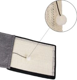 Merkloos Krabmat Voor Katten - Wit / Grijs - 117 X 23 Cm - Bankbeschermer - Krabplank Met Speelbal - Krab Lounge Voor Katten Krabplank - Krabtapijt Voor Kat -Huisdierbenodigdheden Korting 1154x1200 14