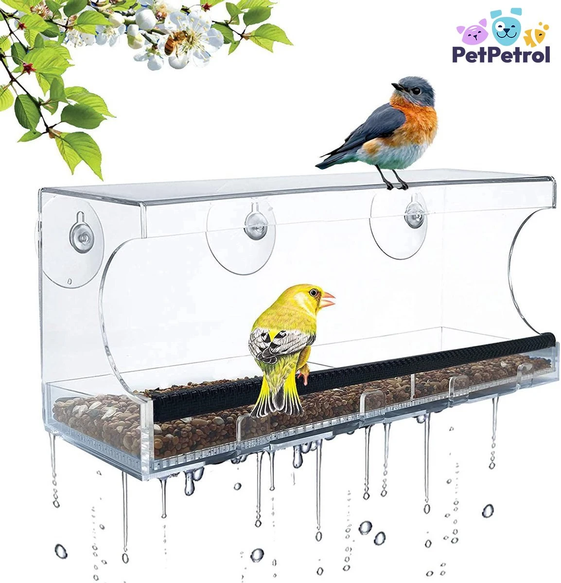 Donkersstuff - Voederhuisje Raam - Acryl - Hangend Vogelhuisje – Hangend Aan Het Raam, Met Zuignap – Doorzichtig Raamvoederbakje – Vogelhuisjes 3 Donkersstuff - Voederhuisje Raam - Acryl - Hangend Vogelhuisje – Hangend Aan Het Raam, Met Zuignap – Doorzichtig Raamvoederbakje – Vogelhuisjes