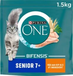 6x Purina One Senior Kip - Volkoren Granen 1,5 Kg