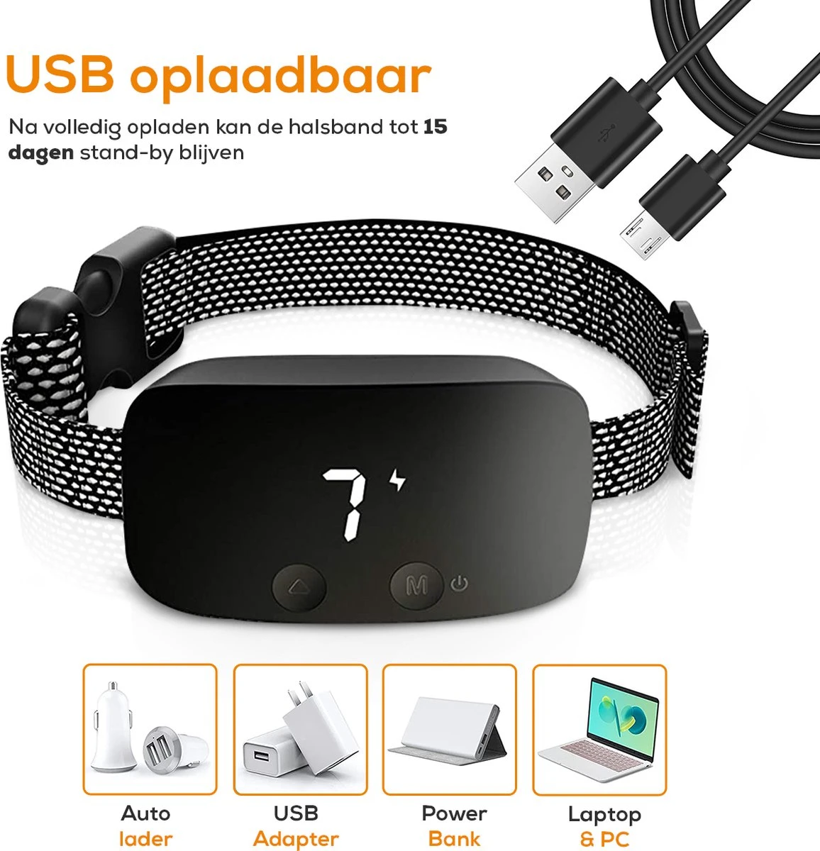 Salvano Anti Blafband - Blafband Voor Honden - Opvoedingshalsbanden - Voor Kleine En Grote Honden - Anti Blafband Zonder Schok- Oplaadbaar - Anti Blaf Apparaat - Blafband - Diervriendelijk 7 Salvano Anti Blafband - Blafband Voor Honden - Opvoedingshalsbanden - Voor Kleine En Grote Honden - Anti Blafband Zonder Schok- Oplaadbaar - Anti Blaf Apparaat - Blafband - Diervriendelijk - Image 5