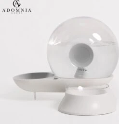 AdomniaGoods - Automatische Katten Voerbak - Antislip Honden Voerbak - Unique Transparant/grijs Design - Altijd Hygiënisch Schoon Water! -Huisdierbenodigdheden Korting 1159x1200 6