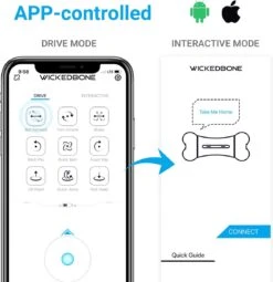 Cheerble Wickedbone|Automatisch Hondenspeeltje|Interactief En Intelligent Speelgoed Voor Honden|App & Bluetooth Bestuurbaar|USB Oplaadbaar -Huisdierbenodigdheden Korting 1161x1200 5